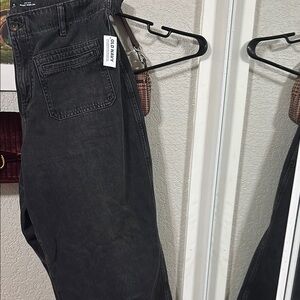 Old Navy Black Flare Wide Leg Jeans